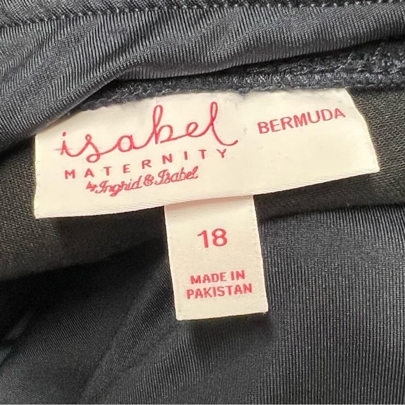 Isabel Black Maternity Bermuda Shorts NWT 18 - Picture 3 of 6